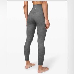 Lululemon Athletica Heathered Mimi-Heathered Herringbone 25" Gray Leggings